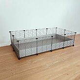 2x4 c&c cage for guineapigs black dense grid