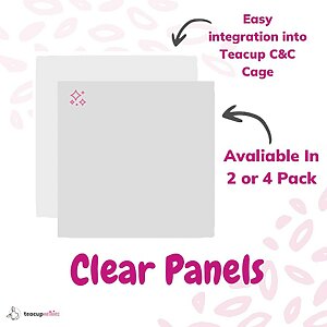 clear panel for c&c cages in sets of 2 or 4