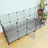 2x5 rabbit c&c cage black dense grid