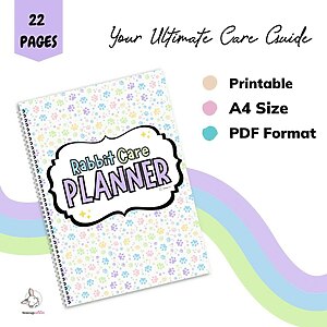 rabbit care planner guide printable