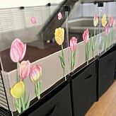 C&C cage decal stickers tulips