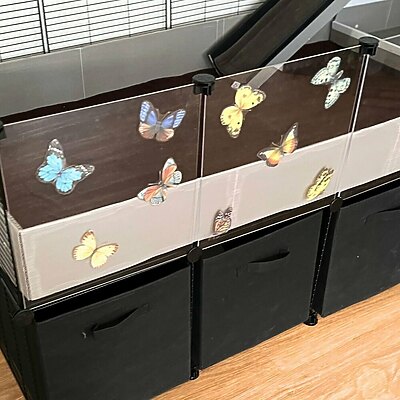 butterfly stickers for C&C cages